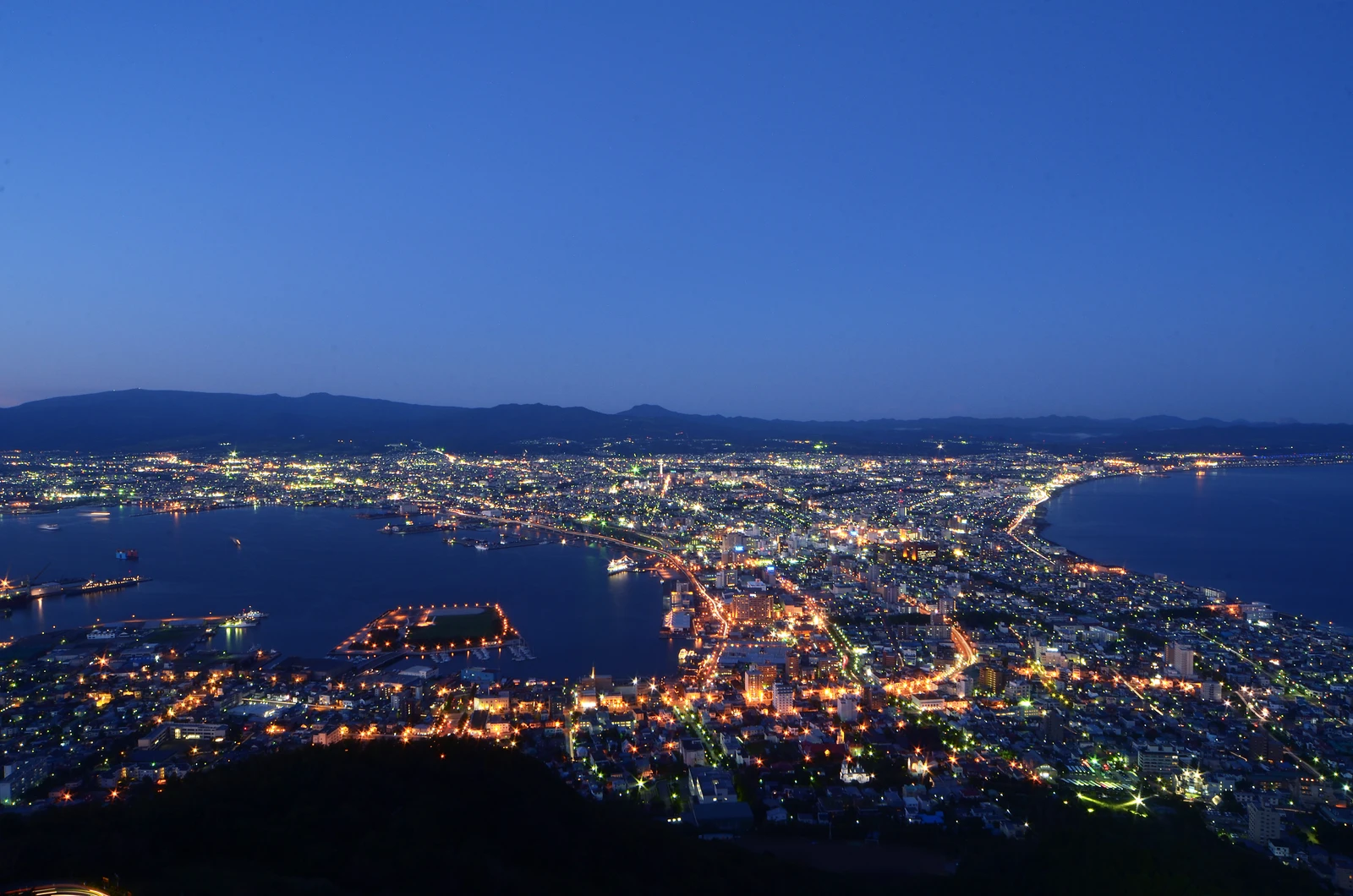 從函館山眺望函館夜景